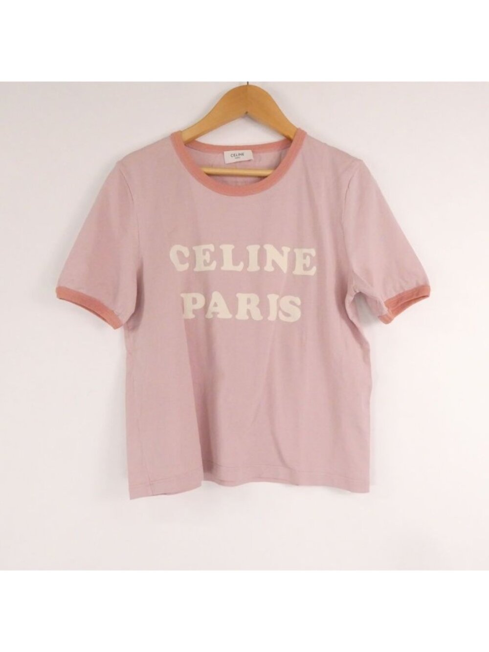 Celine Short Sleeve T-Shirt Cotton 100% Ringer